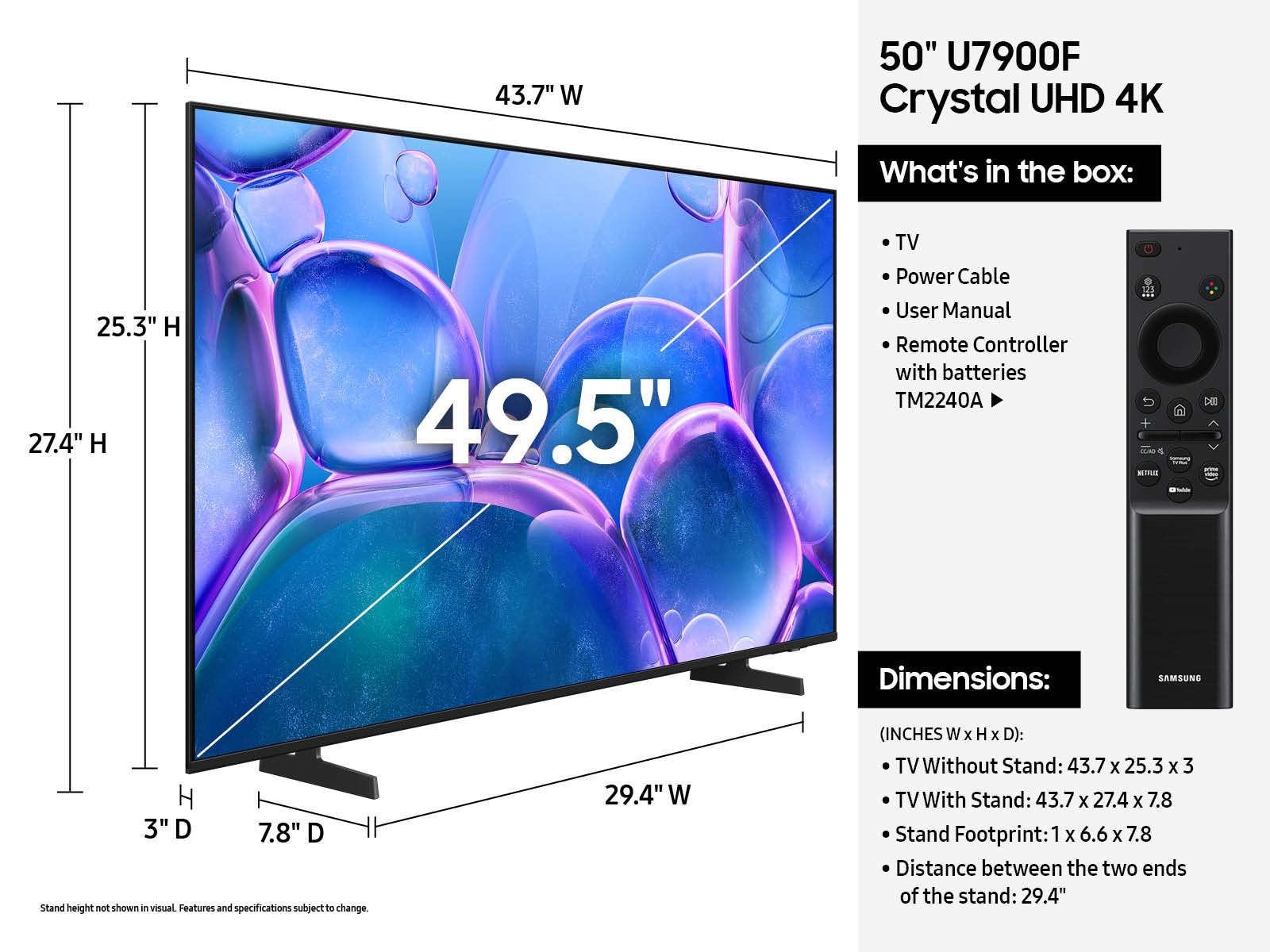 Samsung UN50U7900FFXZA TV – image 5