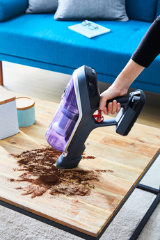 Tefal TY9639 stick vacuum/electric broom 2-in-1 stick vacuum Battery Dry Hygiene Filter Bagless Grey, Purple – image 5