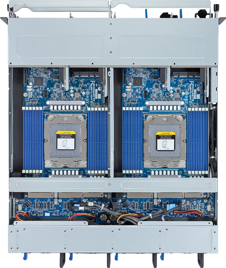 GIGABYTE H223-Z10-AAP1 AMD SoC Socket SP5 Rack (2U) Black, Steel – image 4