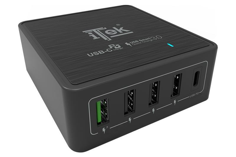 itek ITSCT4UC60 mobile device charger Universal Black AC Fast charging Indoor – image 4