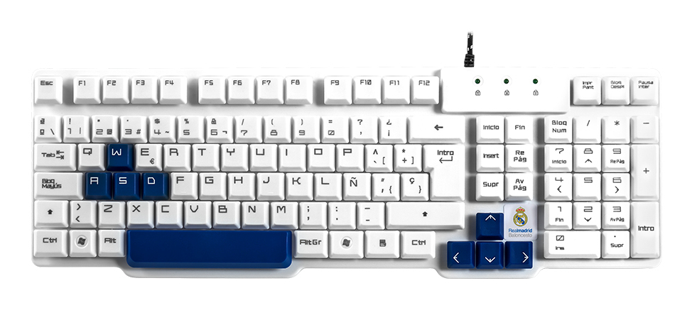Mars Gaming MCPCHAMPIONRM keyboard Mouse included USB QWERTY Spanish Blue, White – image 3