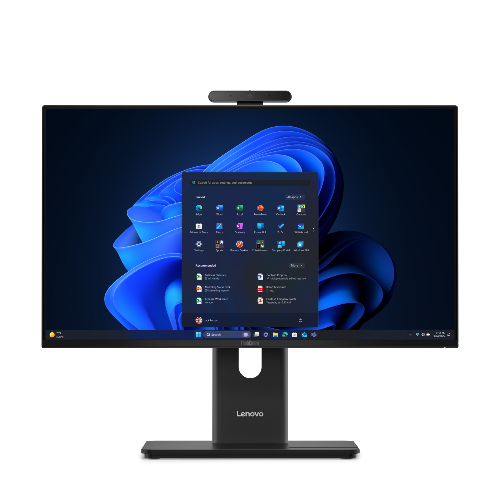 Lenovo ThinkCentre M70a Gen 6 Intel Core Ultra 5 60,5 cm (23.8") 1920 x 1080 Pixel PC All-in-one 16 GB DDR5-SDRAM 512 GB SSD Wi