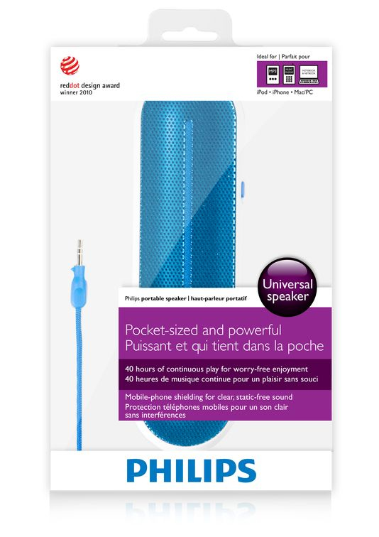 Philips MP3 portable speaker SBA1600BLU/27 – image 2