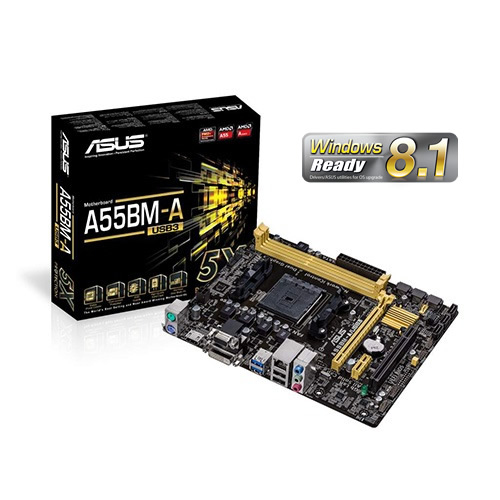 ASUS A55BM-A/USB3 AMD A55 FCH Socket FM2+ micro ATX – image 2