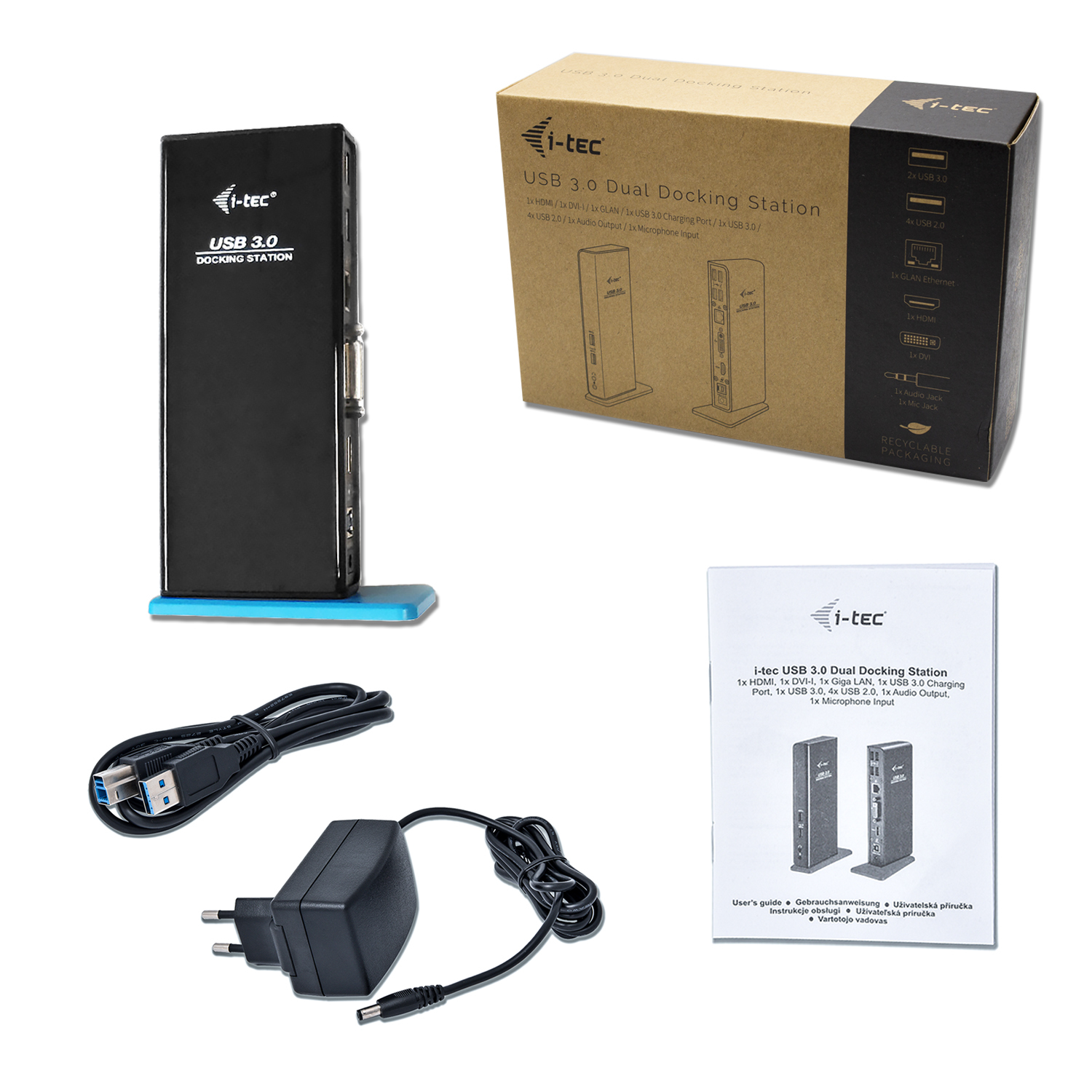 i-tec USB 3.0 Dual Docking Station HDMI DVI – image 7