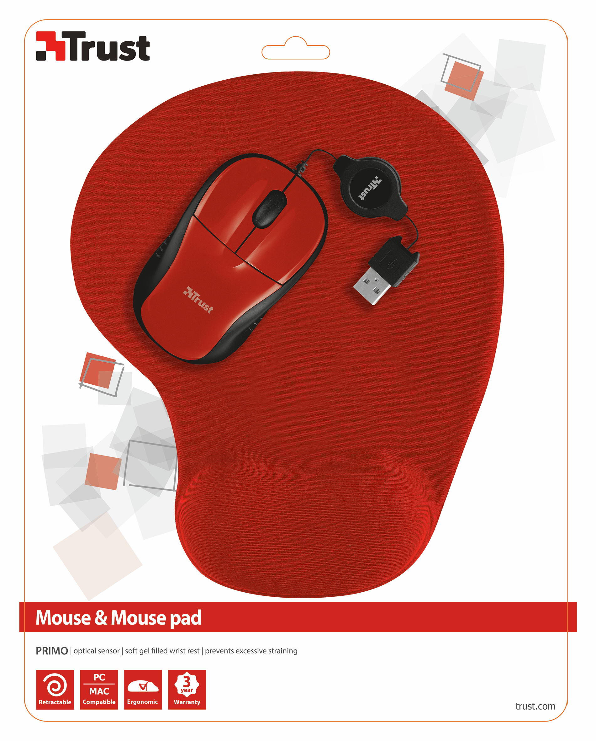 Trust 20427 mouse Ambidextrous USB Type-A Optical 1000 DPI – image 5