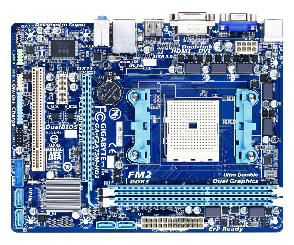 GIGABYTE GA-F2A75M-HD2 (rev. 1.0) – image 2