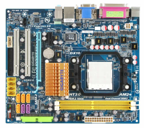 GIGABYTE GA-M78SM-S2H motherboard Socket AM2 micro ATX – image 1