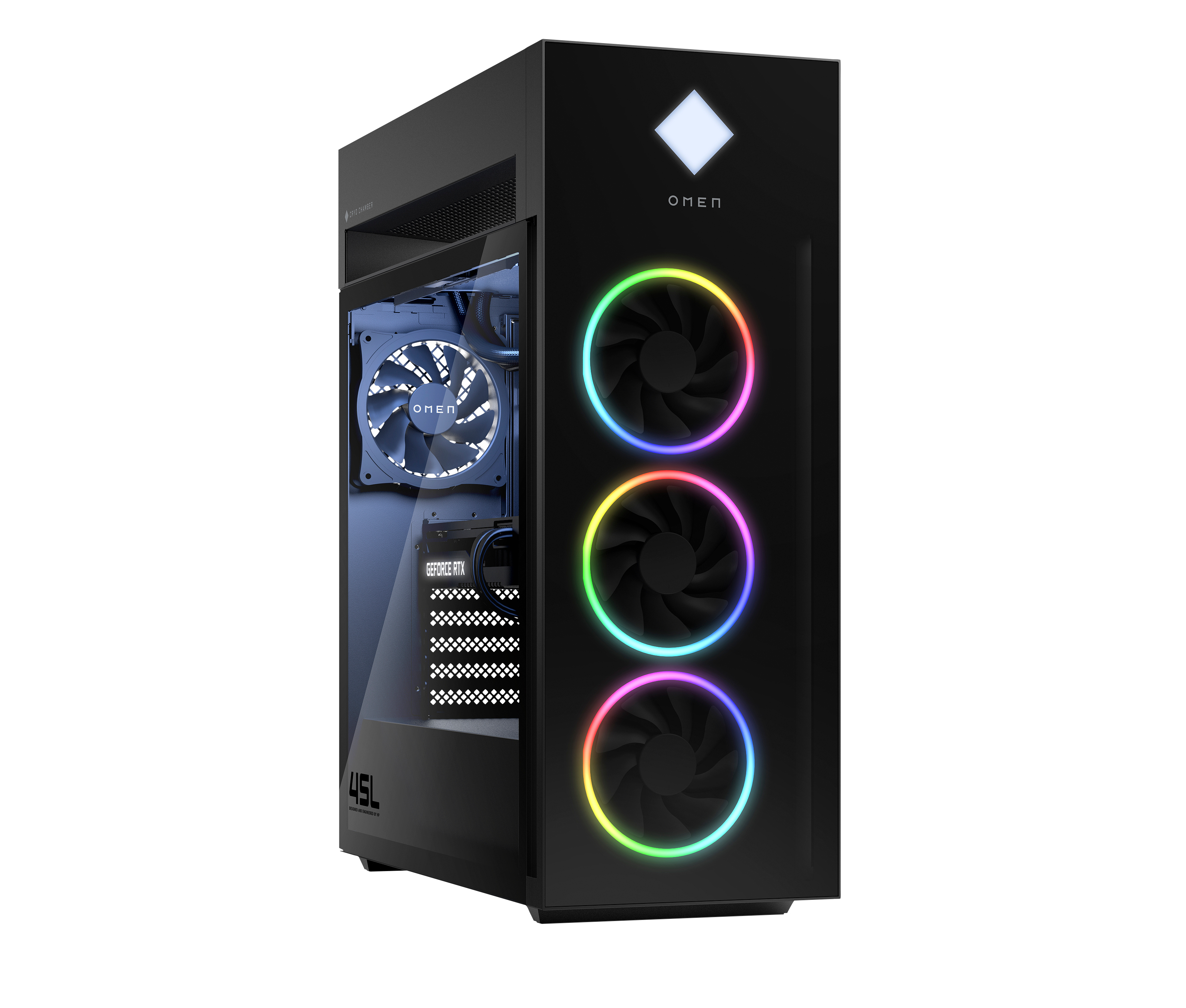 OMEN by HP 45L GT22-3090 Intel Core Ultra 9 285K 64 GB DDR5-SDRAM 2 TB SSD NVIDIA GeForce RTX 5090 Windows 11 Pro Desktop PC Black image 15