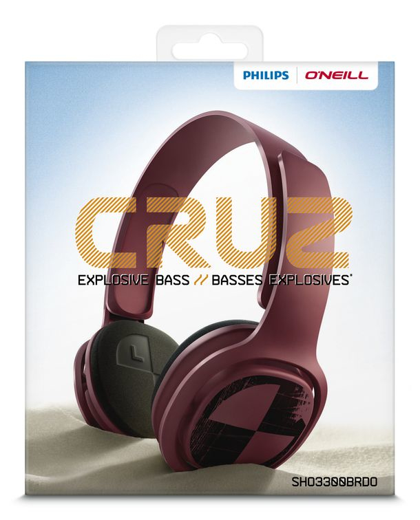 Philips O'Neill SHO3300BRDO/28 headphones/headset Wired Head-band Bordeaux – image 2