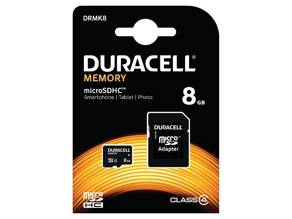 Duracell 8GB microSDHC Class 4 Kit