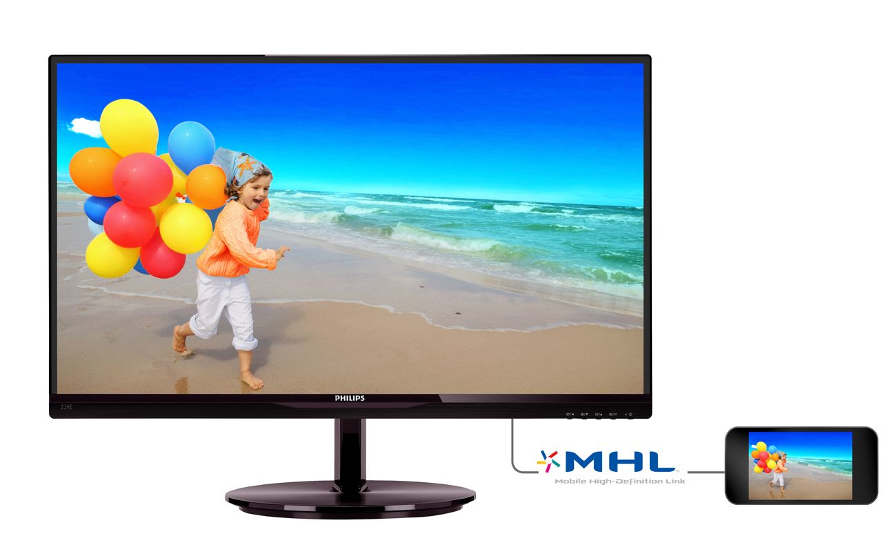 Philips 224E5QHSB/94 computer monitor – image 2