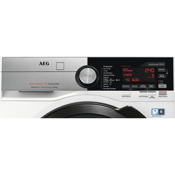 AEG L9WSB162C washer dryer Freestanding Front-load Black, White – image 8