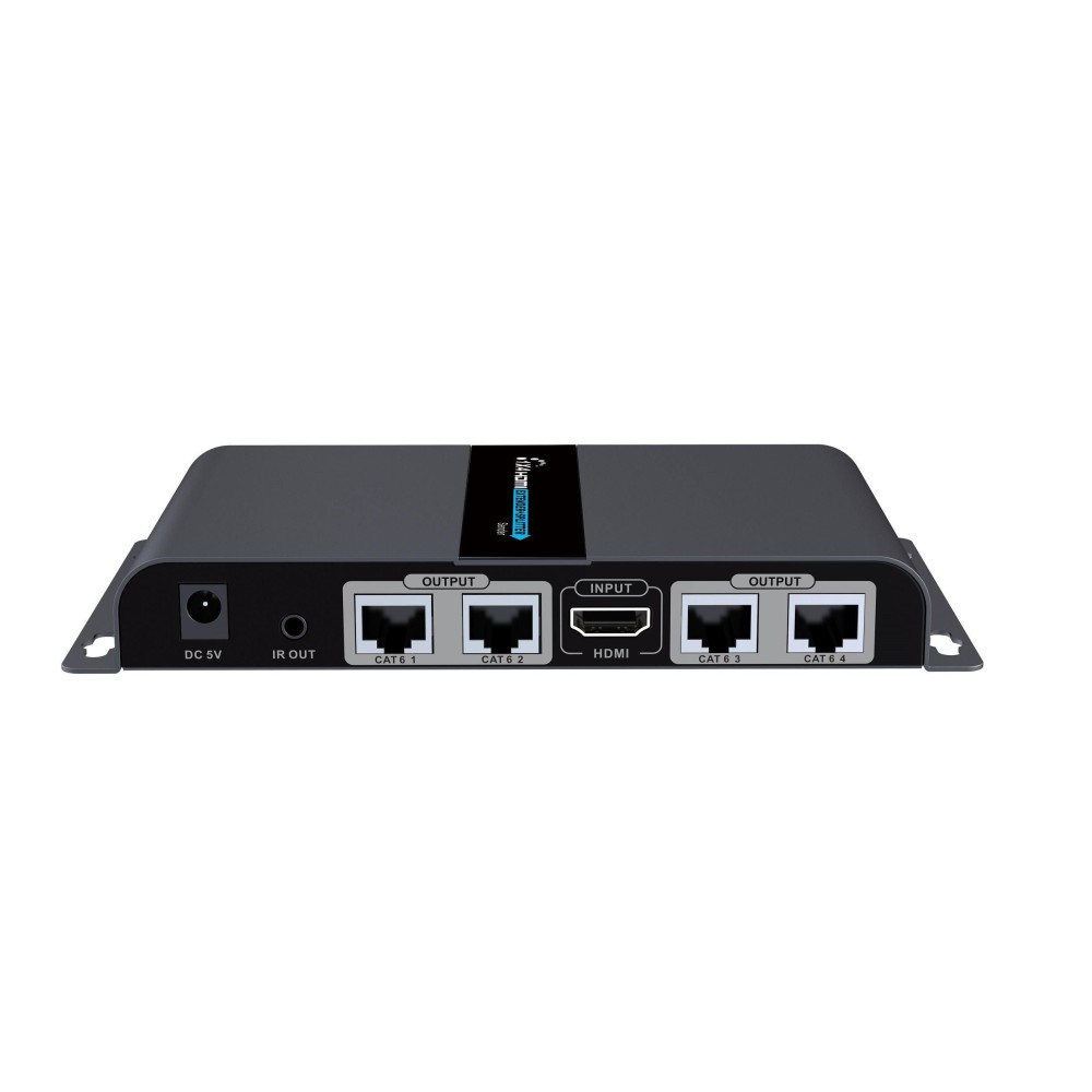 Techly Extender Splitter HDMI 1x4 con IR su Cavo Cat. 6 fino a 40m