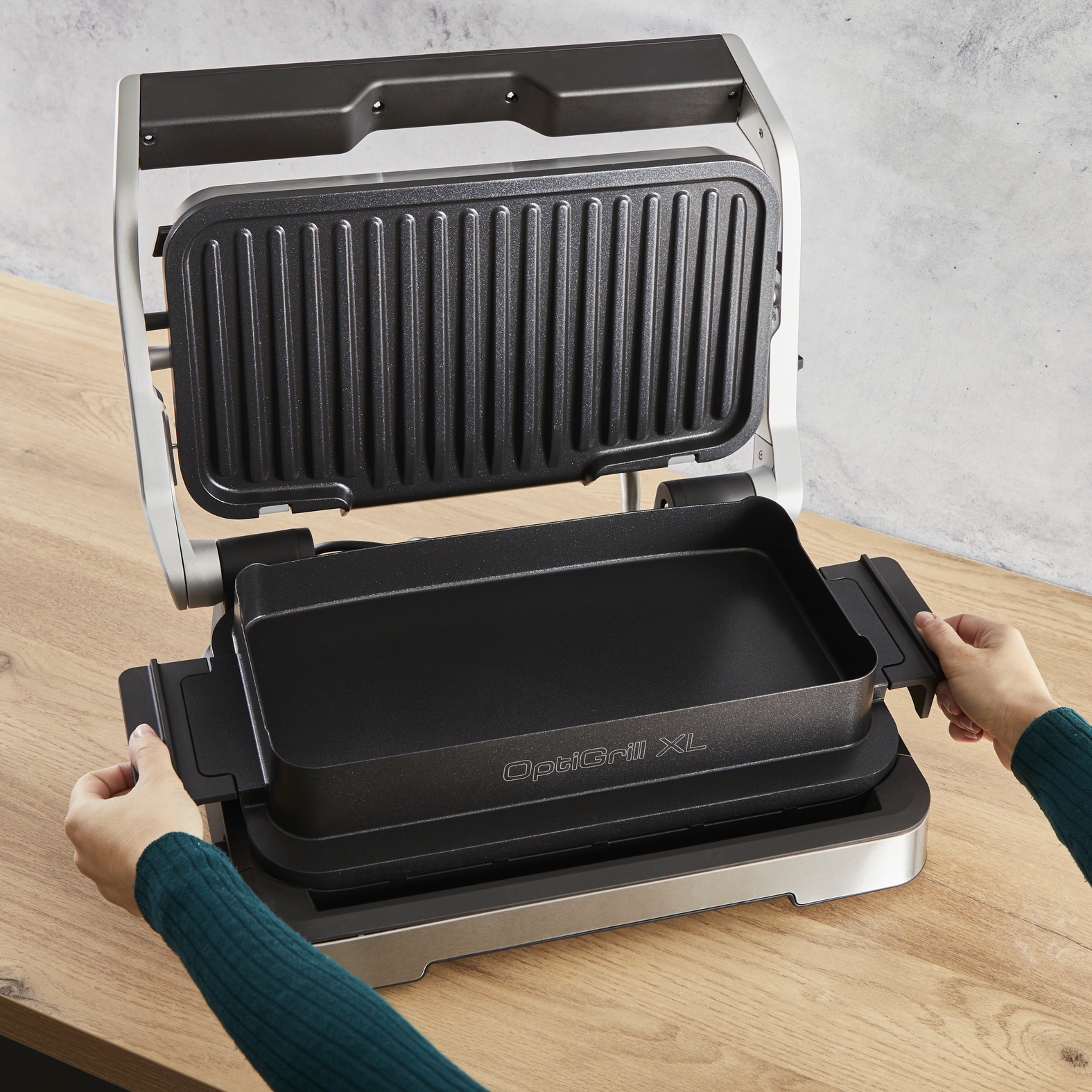 Tefal OptiGrill 2in1 XL GC784D contact grill – image 9