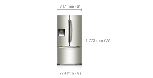 Samsung RF62QEPN side-by-side refrigerator – image 2