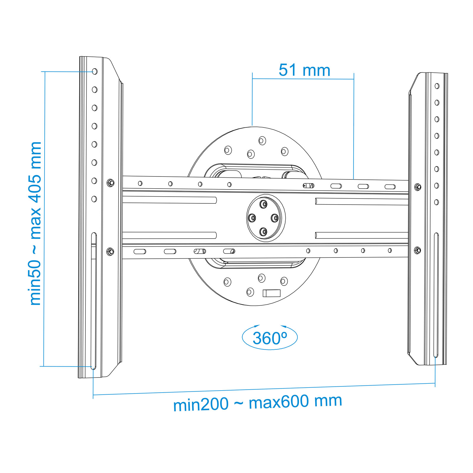 TooQ LP3770F-R TV mount/stand – image 9