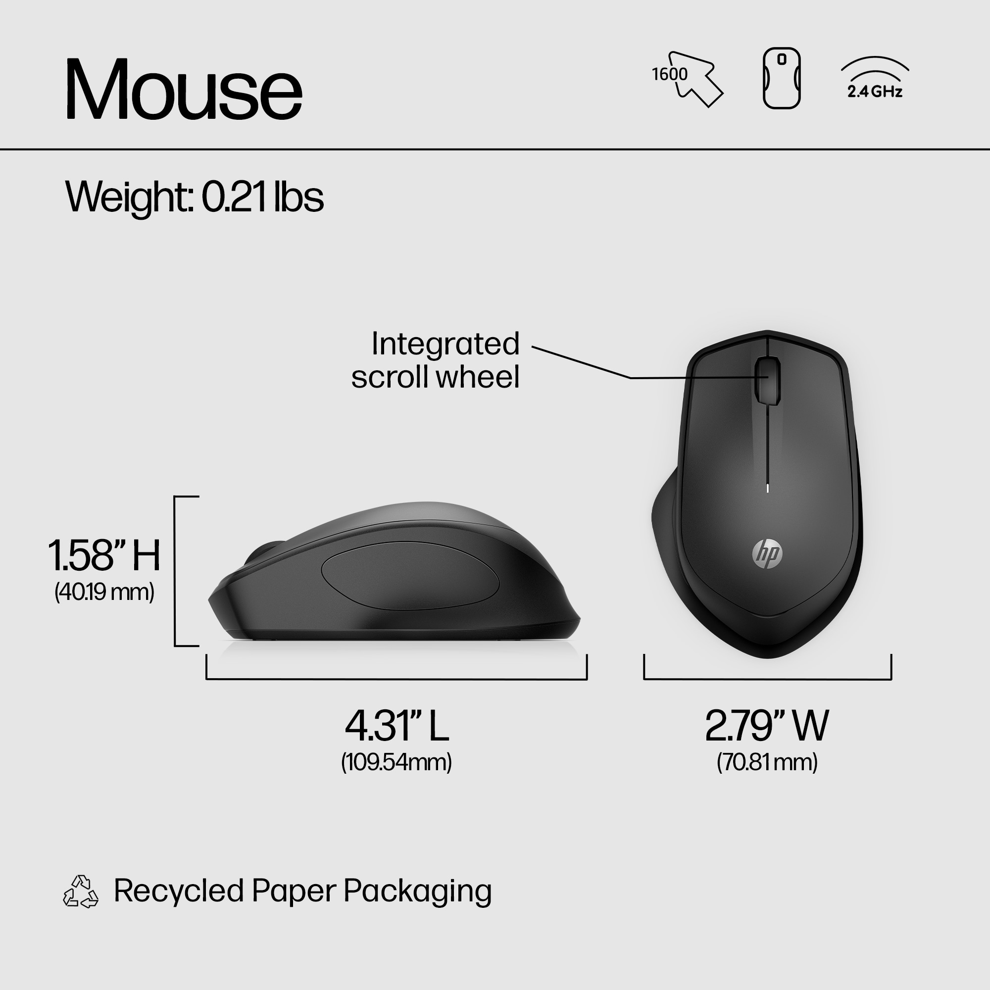 HP 280 Silent Wireless Mouse – image 7