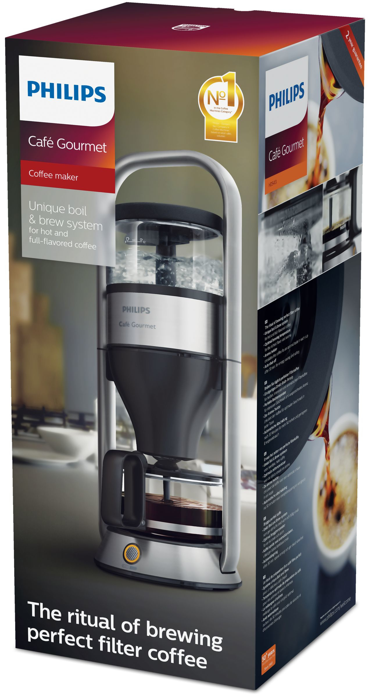 Philips Café Gourmet HD5413/00 coffee maker Fully-auto Drip coffee maker – image 2