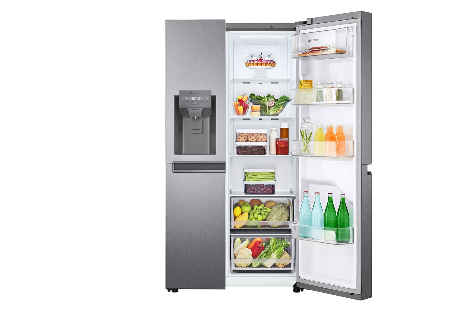 LG GSLV30DSXM side-by-side refrigerator Freestanding – image 7