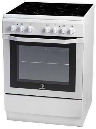 Indesit I6VSH2A(W)/GR cooker Freestanding cooker Electric Ceramic hob White
