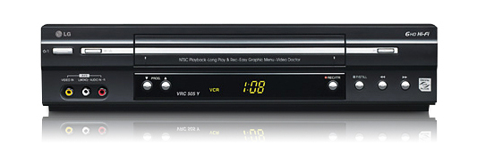 LG LV5000 video cassette recorder (VCR) Black