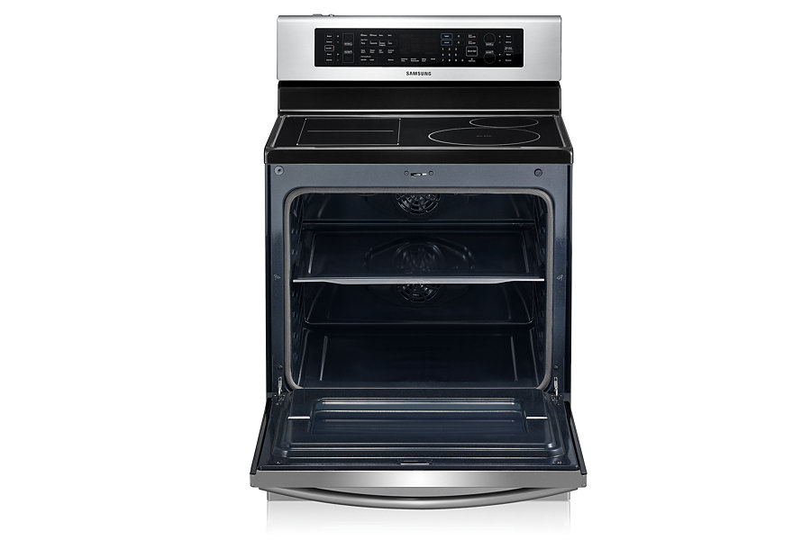 Samsung NE599N1PBSR cooker Freestanding cooker Electric Zone induction hob Stainless steel – image 2