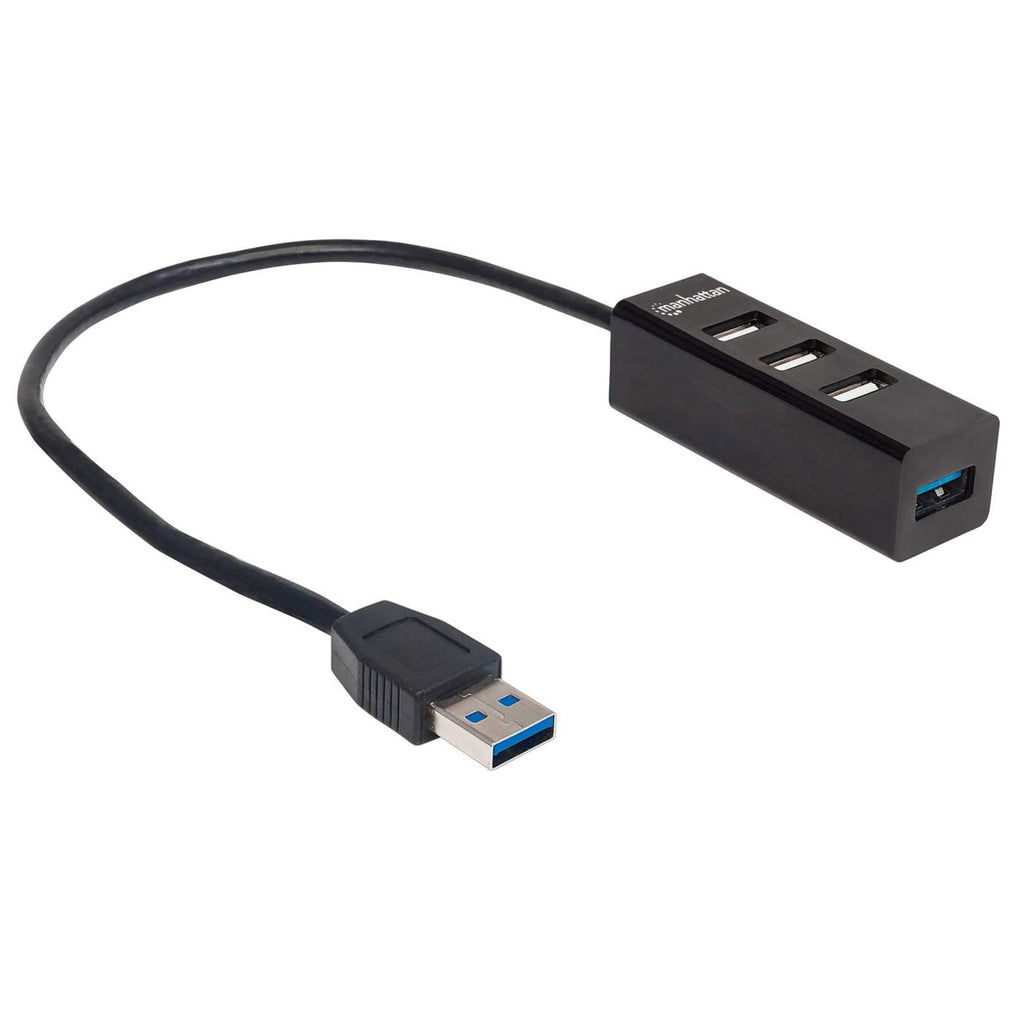 Manhattan USB-A 4-Port Hub, 4x USB-A Ports (1x 5 Gbps USB 3.2 Gen1 aka USB 3.0 – image 2