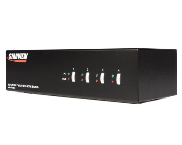 StarTech.com 4 Port StarView DVI/VGA Dual Display USB KVM Switch Audio – image 3