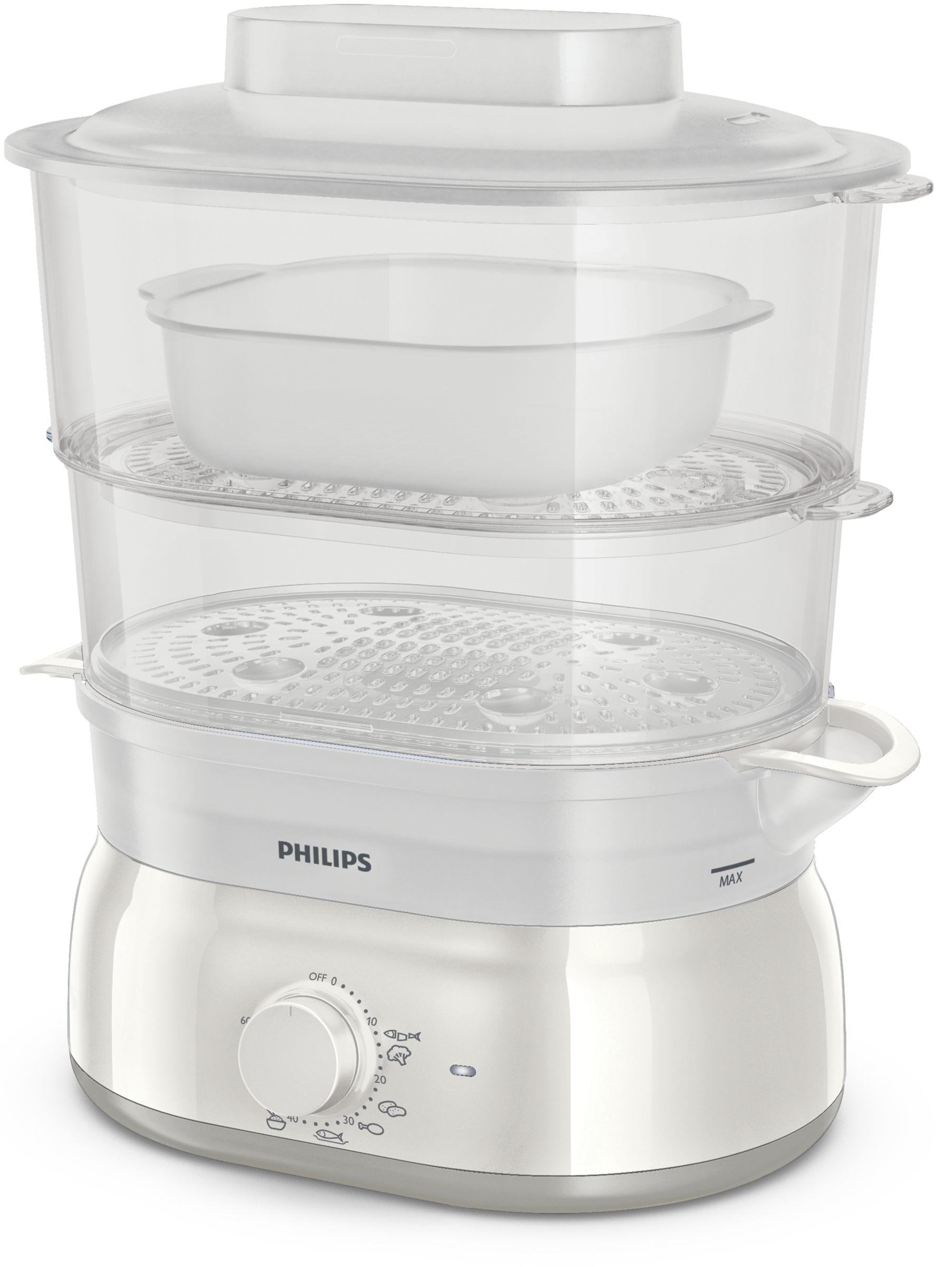Philips Daily Collection HD9115/91 steam cooker 2 basket(s) Freestanding – image 2