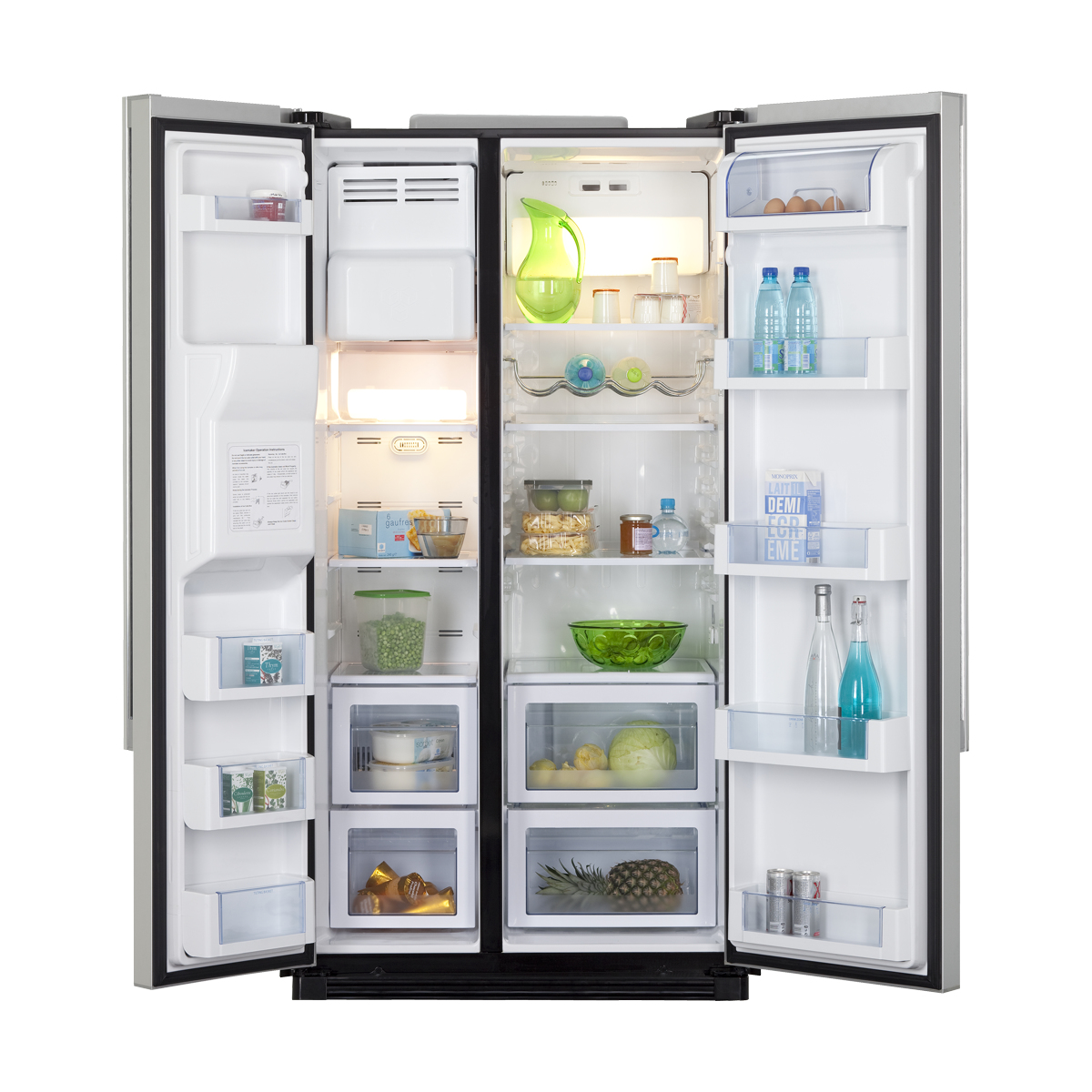 Haier HRF-663ISB2B side-by-side refrigerator Freestanding – image 2
