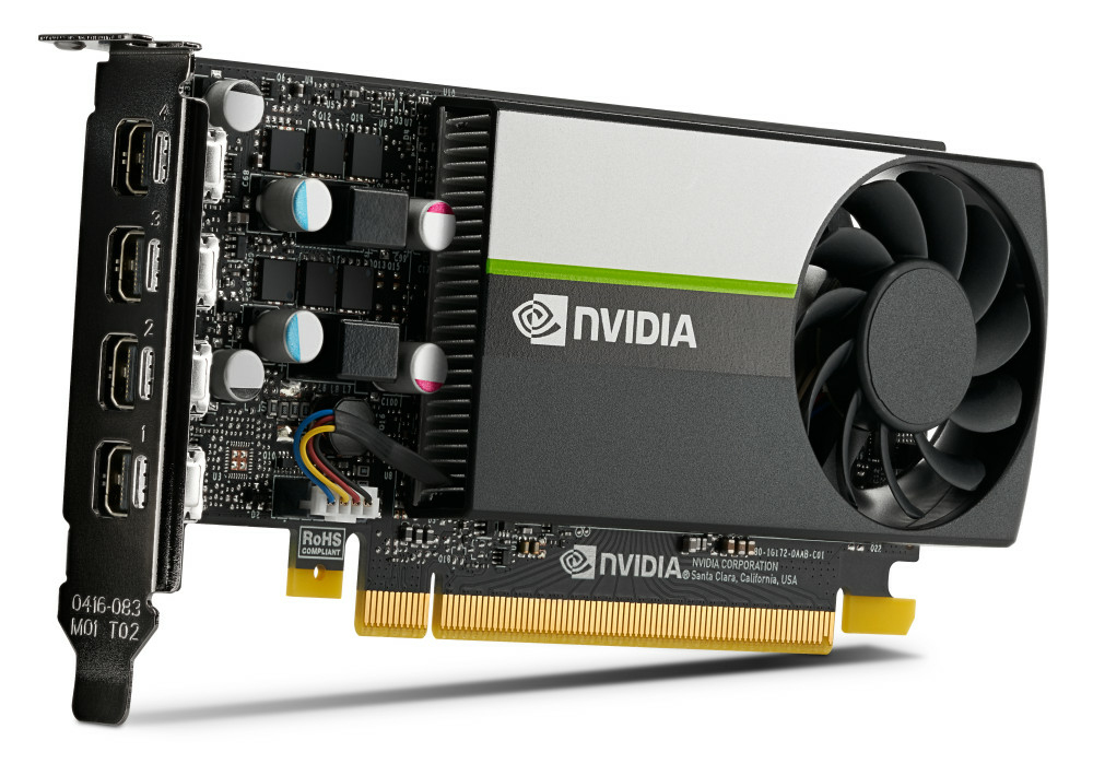 Tarjeta de Video Lenovo ThinkSystem - 8GB - 128-Bit - PCI-E 3.0 - GDDR6 - 128-Bit - Mini DisplayPort - 4X67A79777