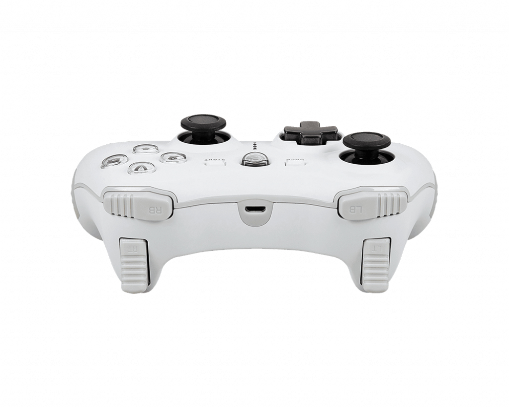 MSI FORCE GC20 V2 WHITE Gaming Controller 'PC and Android ready, Wired, adjustable D-Pad cover, Dual vibration motors, Ergonomic design, detachable cables' – image 4