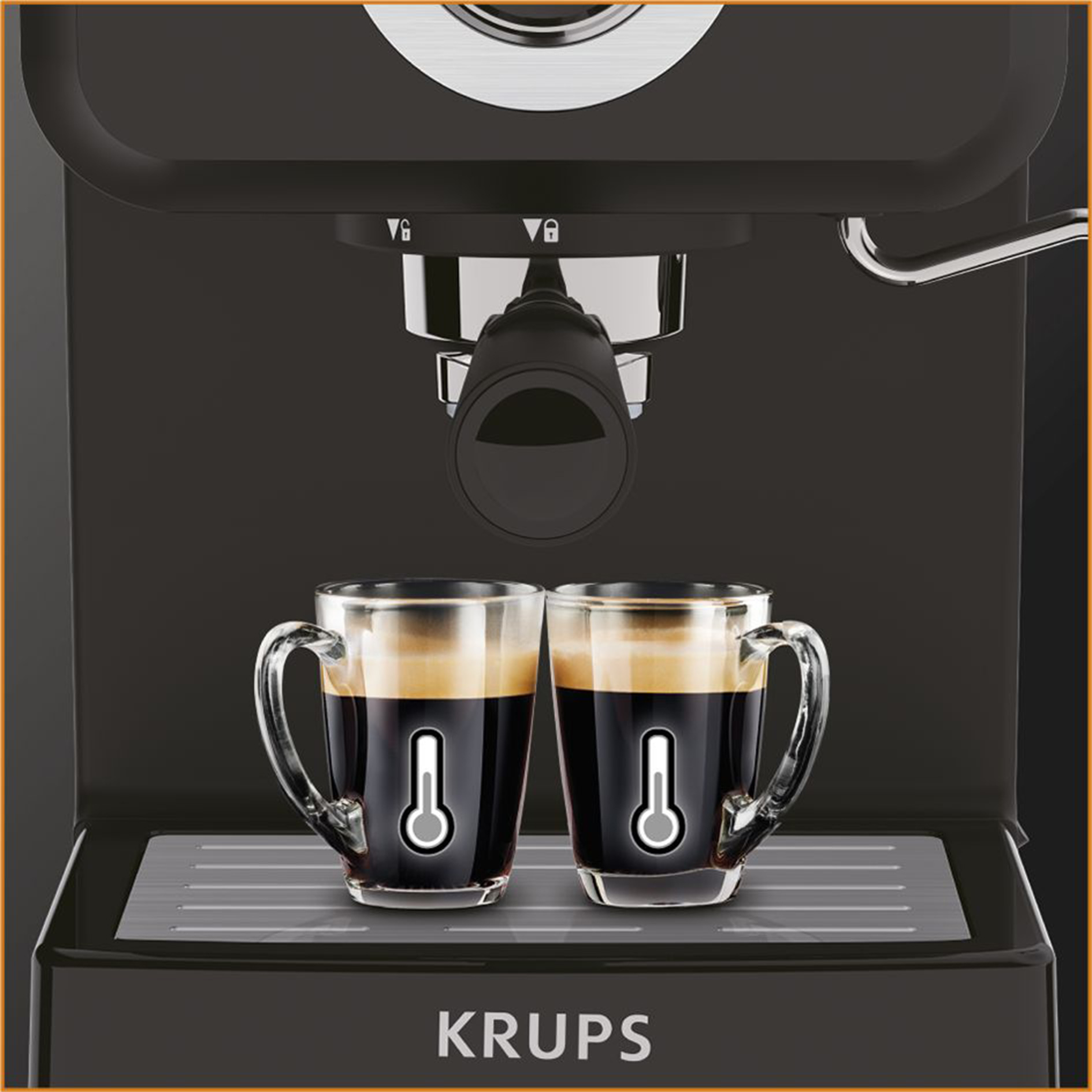 Krups XP320840 Opio Steam and Pump Coffee Machine, Black – image 6