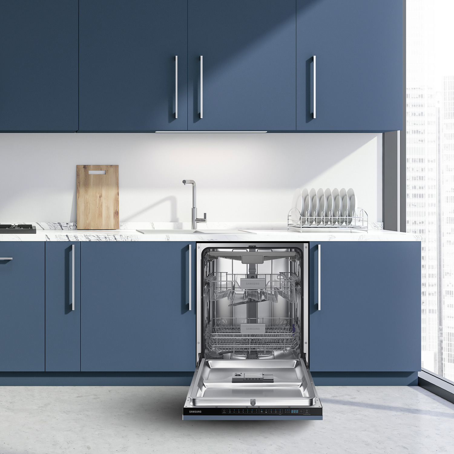 Samsung DW60M6050BB Fully built-in 14 place settings – image 3