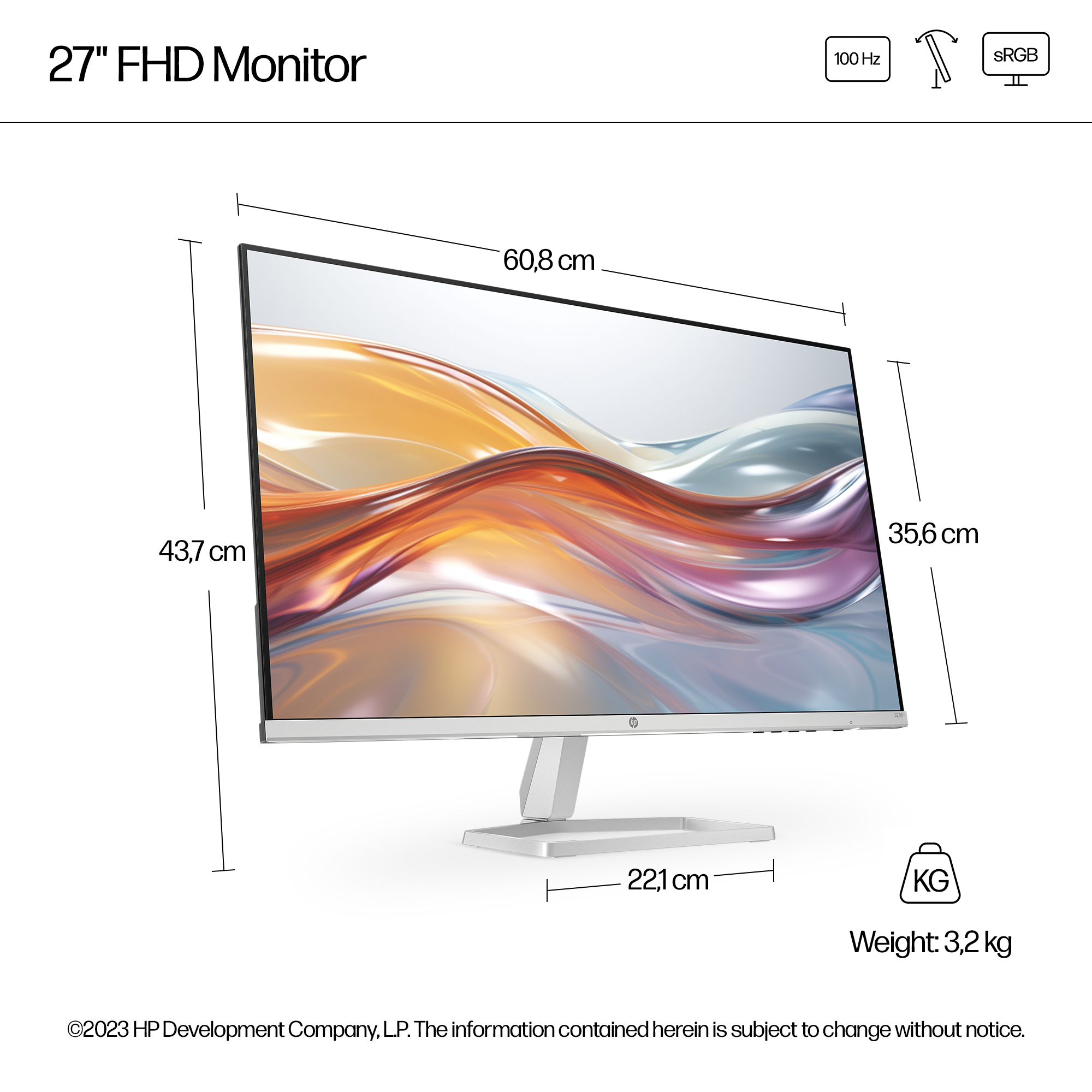 HP Series 5 27 inch FHD Monitor - 527sf – image 5
