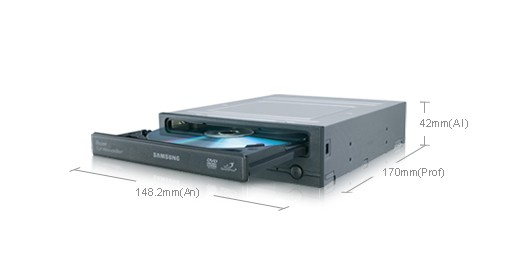Samsung SpeedPlus™ DVD-Writer 20x, Ivory – image 2