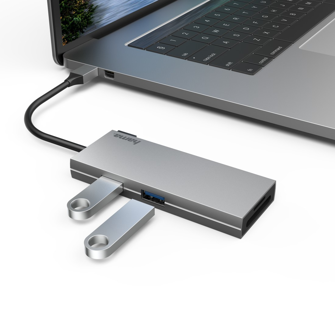Hama 00200110 laptop dock/port replicator USB 3.2 Gen 1 (3.1 Gen 1) Type-C Grey – image 4