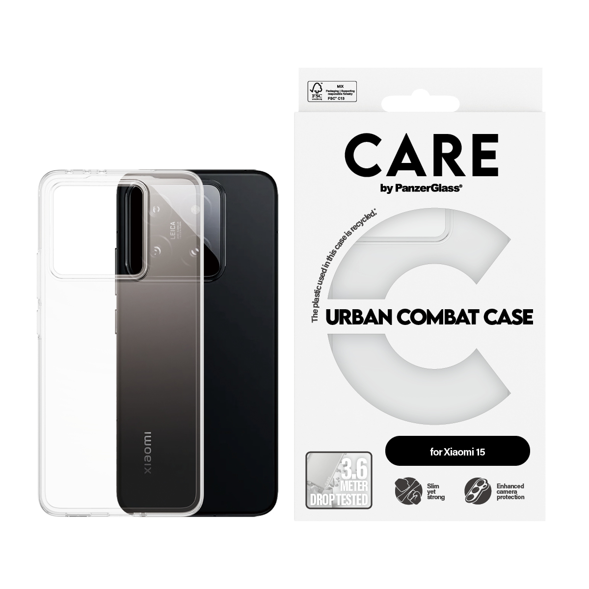 PanzerGlass CARE™ by PanzerGlass® Urban Combat Case Transparent Xiaomi 15 – image 2