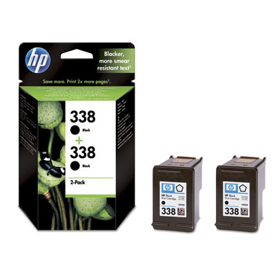 HP 338 ink cartridge 2 pc(s) Original Black
