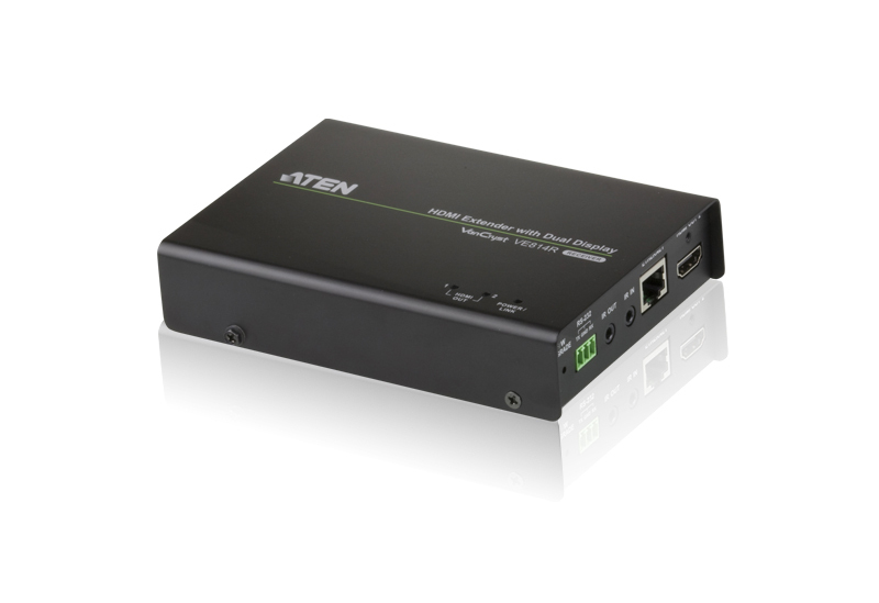 ATEN VE814 AV receiver Black
