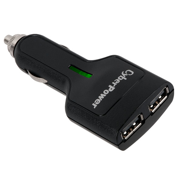 CyberPower TRDC2A2USB mobile device charger Mobile phone, MP3, Tablet Black Cigar lighter Auto – image 2