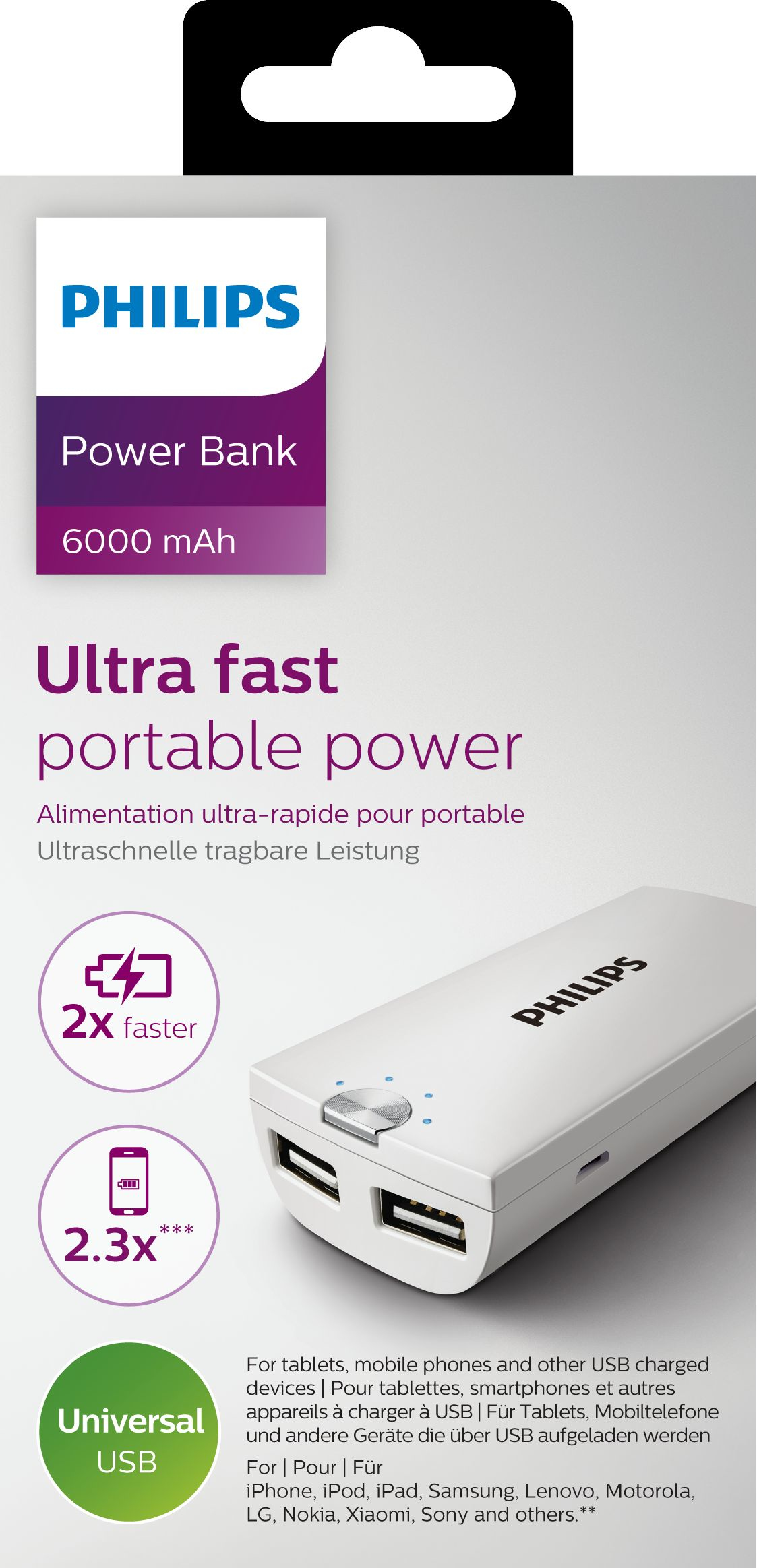 Philips USB power bank DLP6002U/10 – image 2