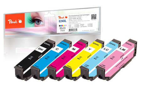 Peach 318124 ink cartridge 6 pc(s) Compatible High (XL) Yield Black, Cyan, Light Cyan, Light magenta, Magenta, Yellow