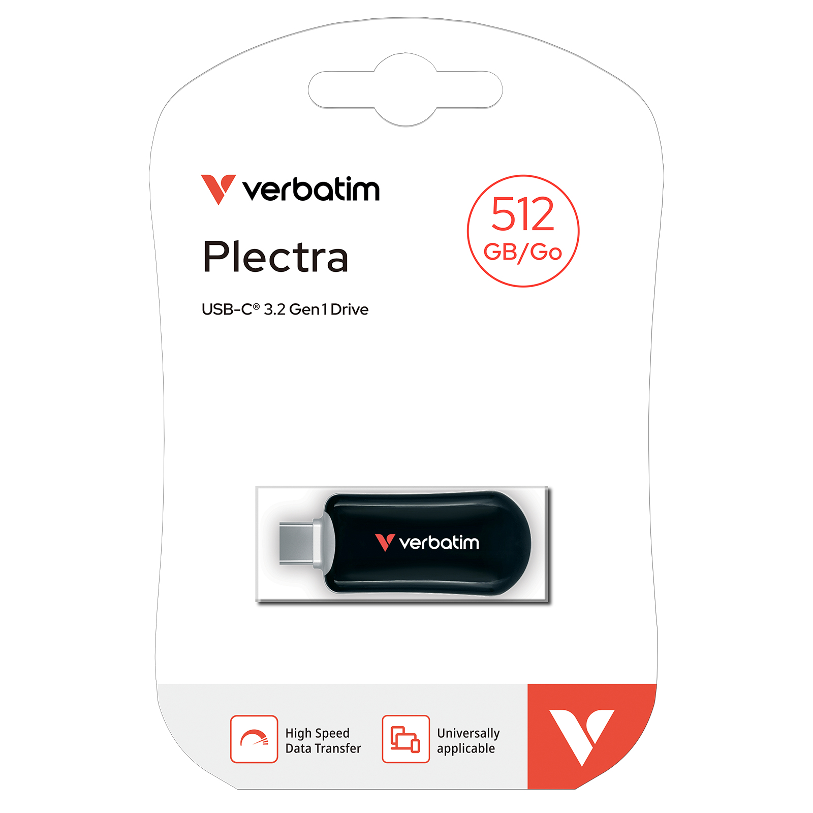Verbatim Plectra USB-C Flash Drive Black – image 4