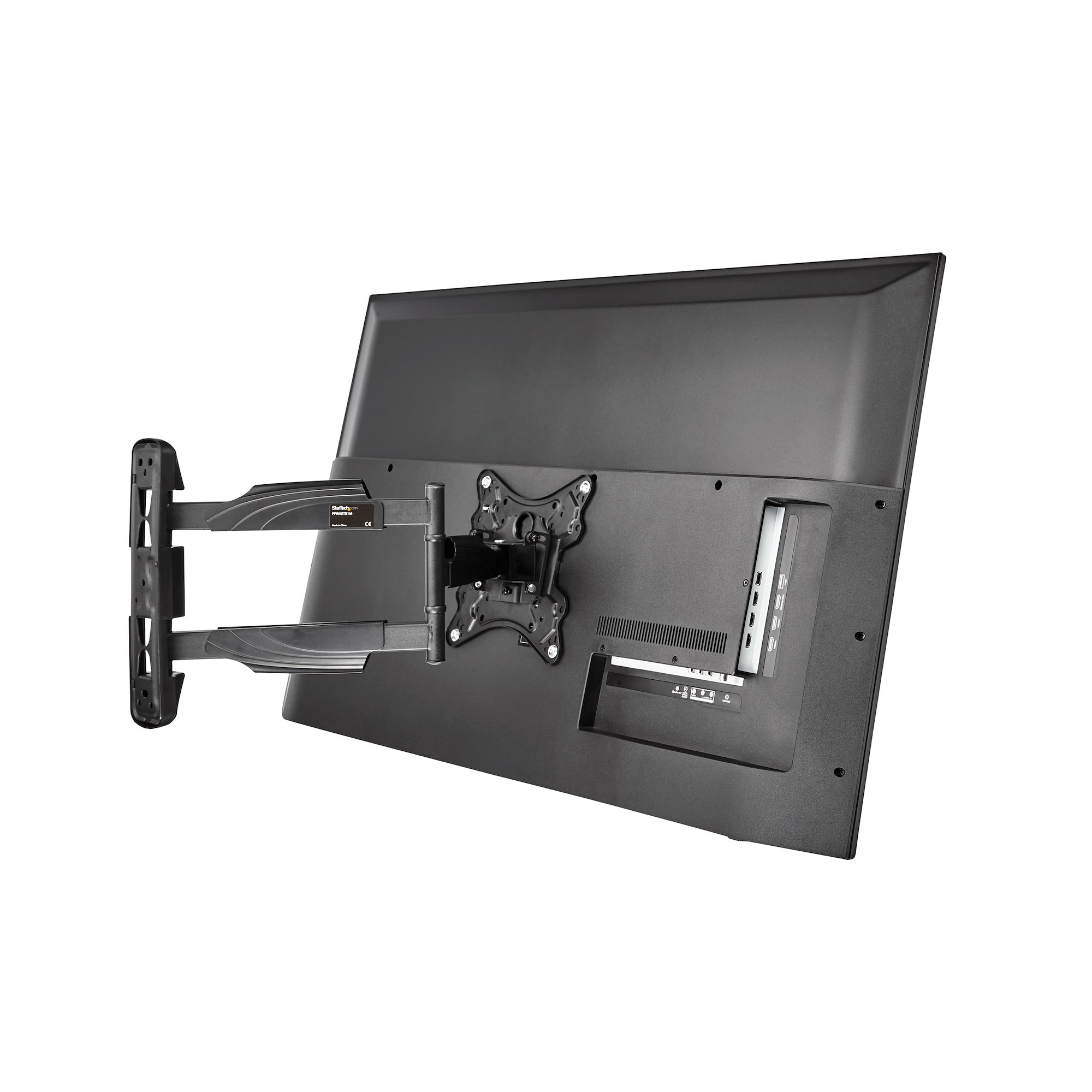 StarTech.com Full Motion TV Wall Mount - 32-55 inch (77lb/35kg) VESA Displays - Low Profile Universal Flat Screen TV Wall Mount - Heavy Duty Adjustable Tilt/Swi – image 3