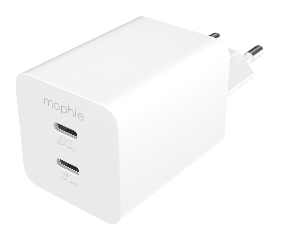 mophie essentials 409911854 Caricabatterie per dispositivi mobili Universale Bianco AC Ricarica rapida Interno