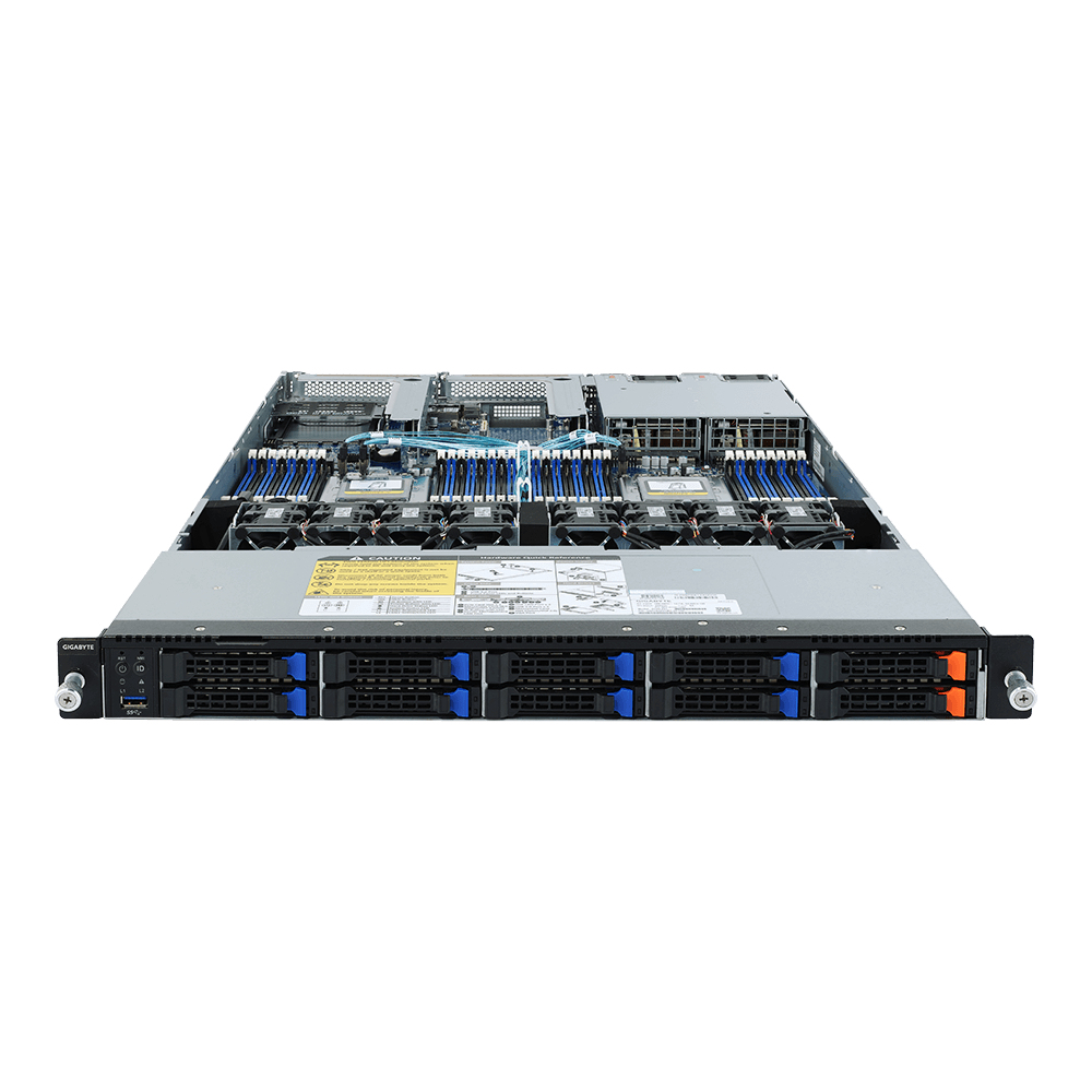 GIGABYTE R182-Z91 Socket SP3 Rack (1U) Black, Grey – image 2