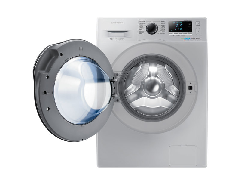 Samsung WD90J6410AS washer dryer Freestanding Front-load Silver – image 5
