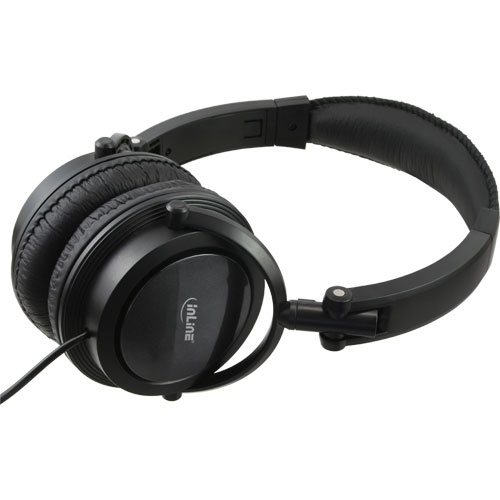 InLine 55350 headphones/headset Wired Head-band Calls/Music Black – image 1